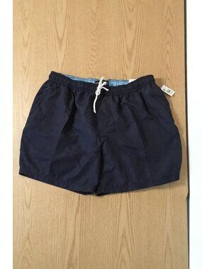 B2 New Mens George Swim Trunks Elastic Waistband Navy Blue Blue Size XL
